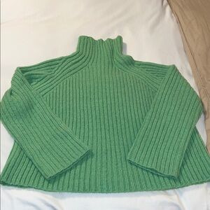 The Frankie Shop Small Green Ribbed Women's Sweater